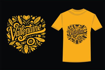 Valentine day  typography t-shirt  design  