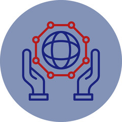 Noosphere Line Two Circle Icon