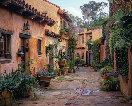 Fototapeta street in the town