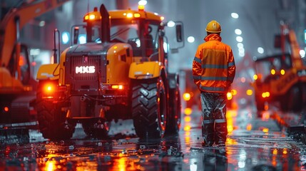 Workers construct asphalt roads and work on asphalt roads. construction site new asphalt , road construction worker and road construction machinery scenes.