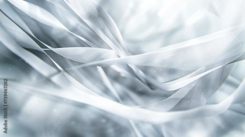 Poster flowing elegance: an abstract wave of design, where smooth lines and soft colors blend to create a b