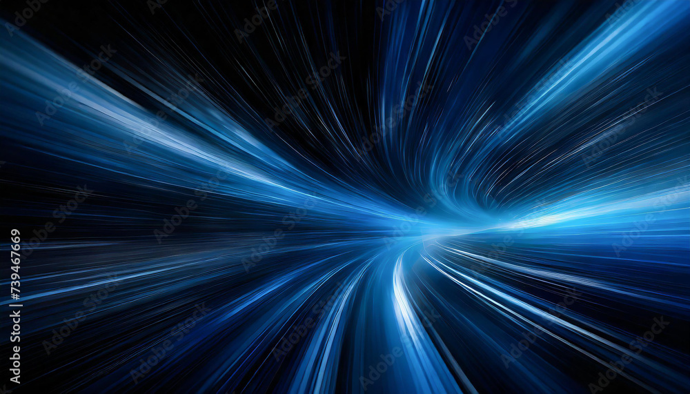 Poster blue abstract background with lines speed concept