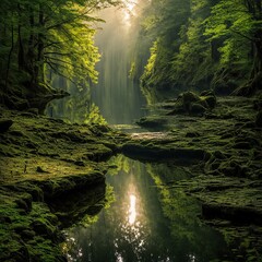 waterfall in the woods