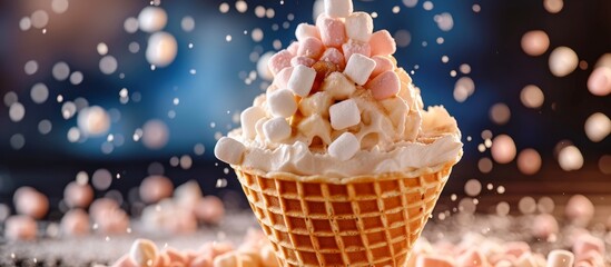 A mesmerizing view of ice formations within a vast marsh landscape