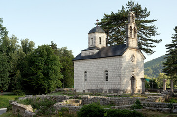 The Cipur church. Cetinje, Montenegro