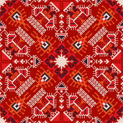 Traditional Bulgarian embroidery vector pattern