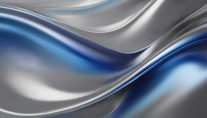 Metallic abstract wavy liquid background layout design tech innovation