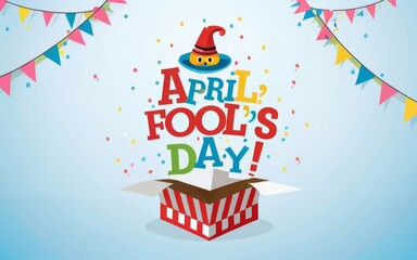 Obraz premium April Fool's Day Greeting Card