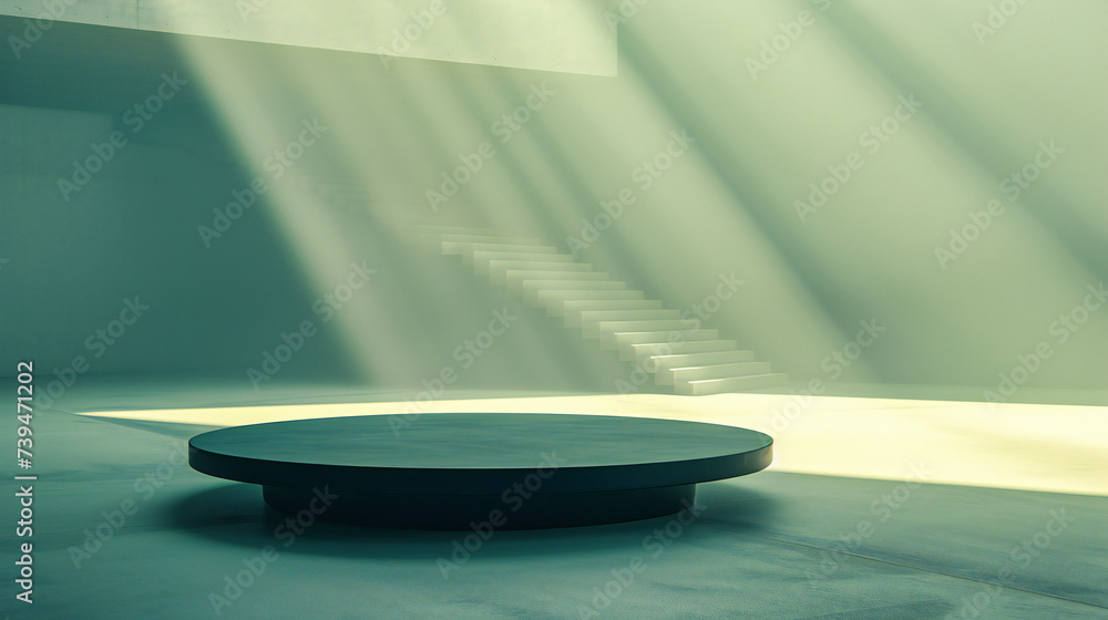 Aufkleber light through architecture: an exploration of shadows and forms, where the interplay of light and st