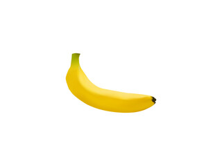 Banana Flat Design Fruit Icon. Bunches of fresh banana fruits isolated on white background, collection of vector illustrations.