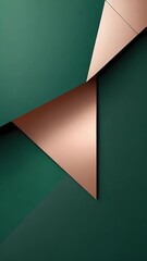 abstract geometric designs featuring a harmonious blend of teal and copper tones