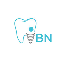 Free vector unique logo of a dental clinic