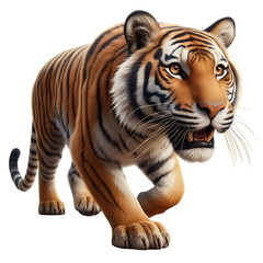 Isolated Tiger Animal on a Transparent background