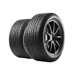 New car tires isolated on white or transparent background