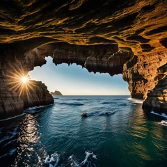 Fotobehang cave in the ocean © LuminarLinking