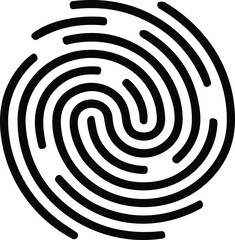 Fingerprint. finger print identity icon symbol. Thumbprint sign vector illustration. Fingers prints. Thumb print Identification. ID verification. Bio metric authentication.