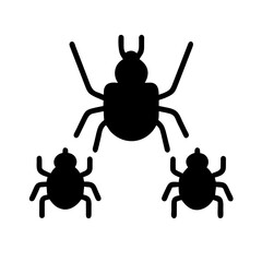 Obraz premium Halloween Spider's Web Vector: Black Spider on White Background, Illustrating a Danger Insect- Perfect for October Holiday Flyer Mockup.