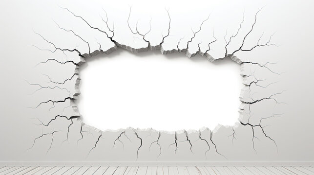 Hole in the white wall