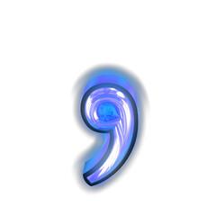 Glowing blue symbol
