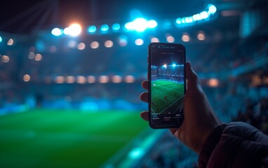 A person of multiracial descent is captured in the act of taking a photograph of a baseball game. showcases the individual holding a camera, focused on the action on the field.