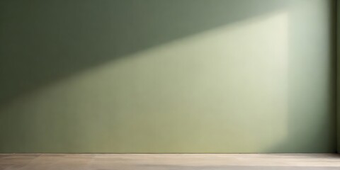 green beige wall, shadow background