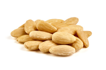 Cashew nuts, isolated on white background.