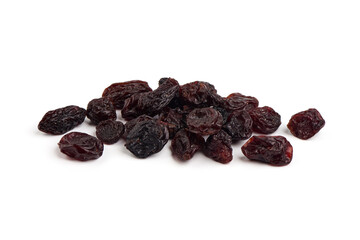 Close-up Raisins isolated on white background.