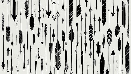 texture _A vector abstract black hand drawn arrows set. The arrows are grunge sketch handmade style with watercolor