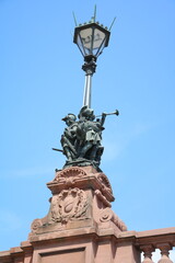 Fototapeta na wymiar Statue of the Moltke Bridge in Berlin, Germany