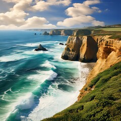 Coastal Cliff Mountain Side