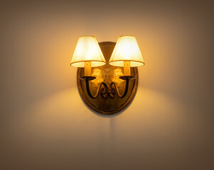 Wall lamp with  shade