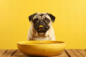 Lemon-Loving Pug Steals the Spotlight for the Ultimate Banner Image with a Citrus Twist