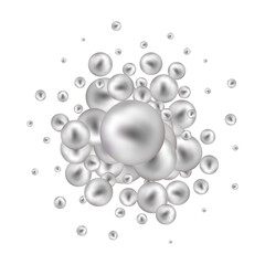 Background of gray balls. Template. Screensaver. Eps 10