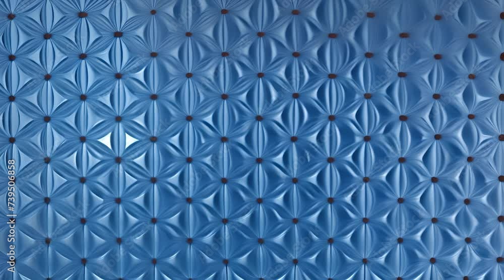 Poster blue triangles. abstract background or animated screensaver. ai generative.