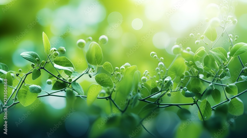 Poster plants background with biochemistry structure. copy space using as background or input any text as y