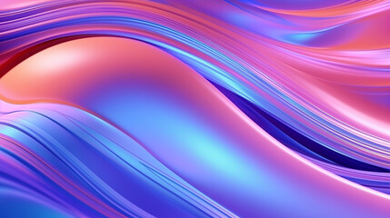 Colorful holographic abstract liquid waves futuristic background. glowing wave background