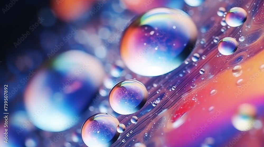 Poster space or planets universe cosmic abstract background. abstract molecule sctructure. water bubbles. m