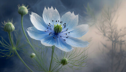 Niebieski kwiat 