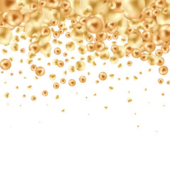 A pearl ball foat in the air Minimal style Cosmetic background product stand presentation 3d rendering. Eps 10