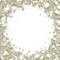 Abstract background. Vector photo frame. Gray balls. Eps 10