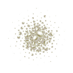 Abstract balls geometric gradient color background.For graphic design. 3d render illustration. Eps 10