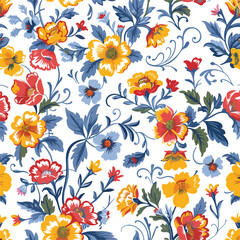 Seamless floral pattern. Vector background isolat