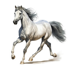 Naklejka na ściany i meble horse isolated on white background