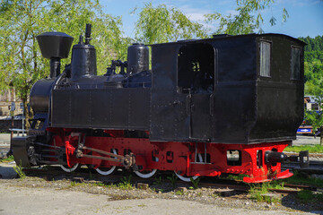 The Well known Mocanita train in Vaser Valley, Maramures County runs on the railway constructed in 1933-1935