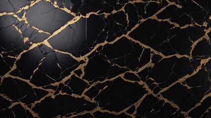 black marble natural surface for background, Dark marble texture with bold contrasting design, Luxury stone for ceramic floor and wall tiles design art cover.Ai generative - obrazy, fototapety, plakaty