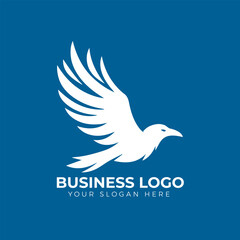 Bird logo design vector template

