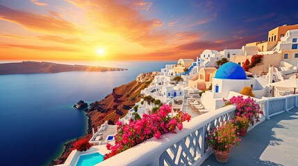 Naklejka premium Oia, traditional greek village