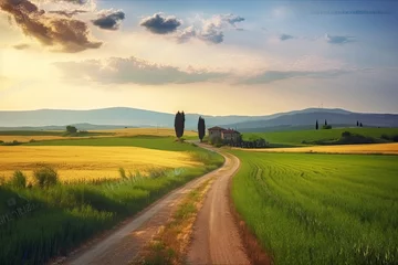 Möbelaufkleber Rural scene in Tuscany © neirfy