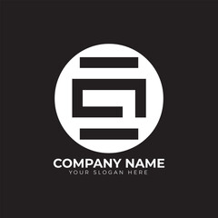 Vector minimal company logo design vector file
