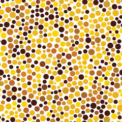 Seamless vector brown and yellow background with